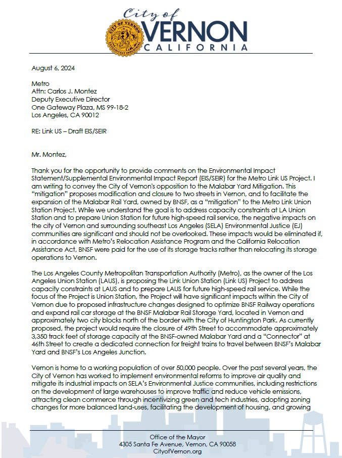 Mayor letter 1