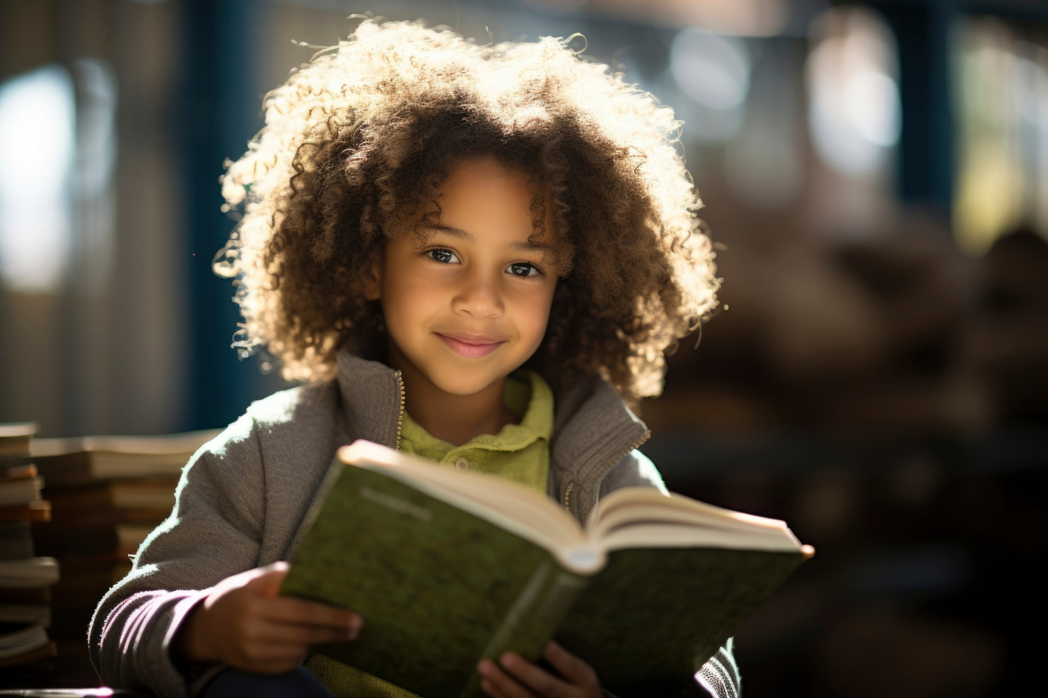 Kid and Book