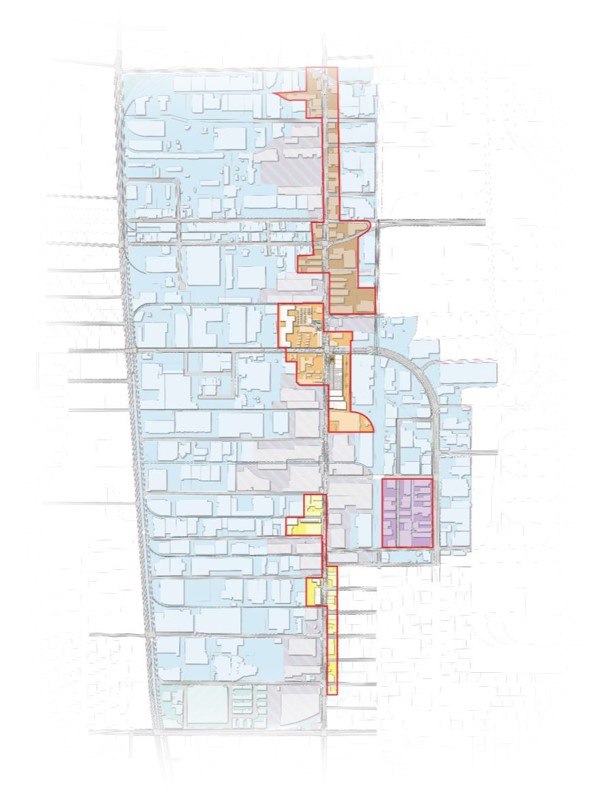 Mixed-Use Zoning District Map