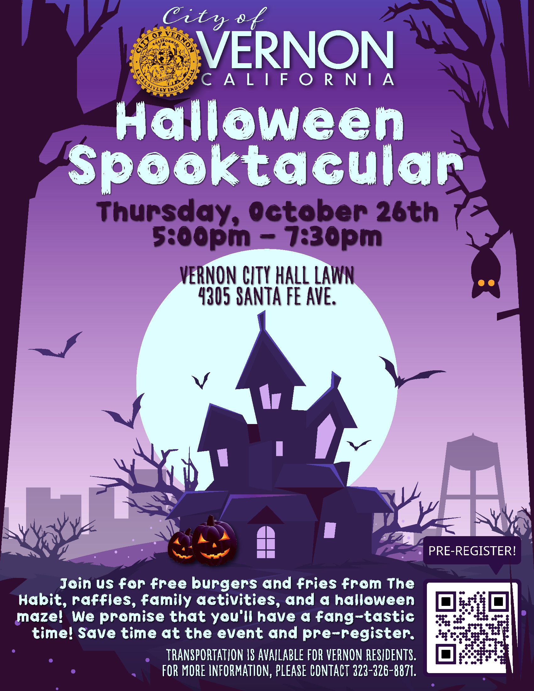 Halloween Flyer with QR Code
